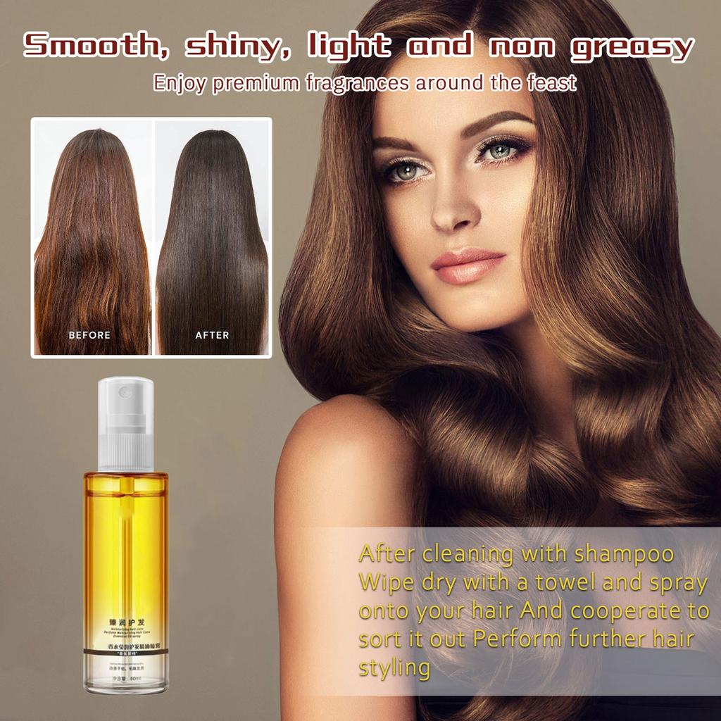Hair Care Oil, Hair Care Solution, Nutrient Water, Solution, No Wash Hair Conditioner, Hair Tail Oil 80ml