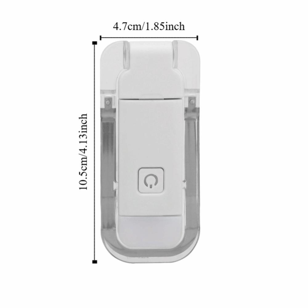 3 Brightness Levels LED Bookmark Light Warm White Light Portable USB Rechargeable Book Light Foldable Retractable Book Light