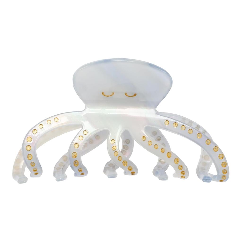 VOCOSTE Octopus Claw Clip, Acetate Hair Clips, Large Hair Barrette, Funny Claw Clips for Women, Blue