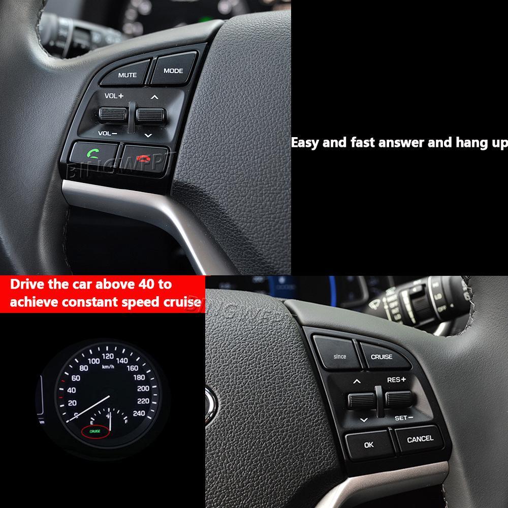 Modern 15/18 Tucson Steering Wheel Multi-Function Buttons: Bluetooth, Phone, Volume, Cruise Control