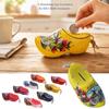 Miniature Wooden Shoes Piggy Bank 15cm Coin Saving Box Wooden Clog Piggy Bank  Indoor Use