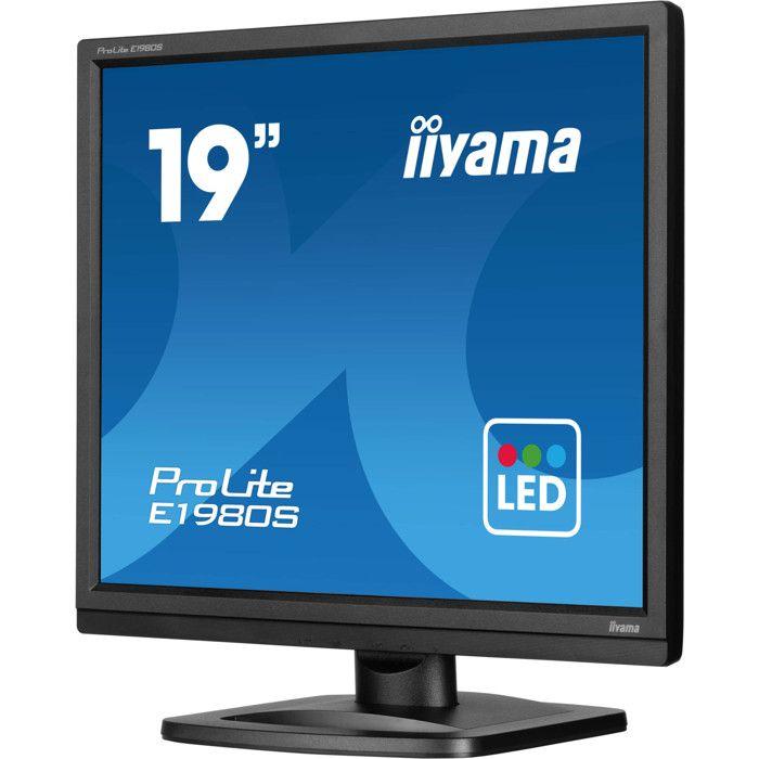 Iiyama ProLite E1980S-B1 Monitor PC 19" 1280x1024 LED VGA HDMI DisplayPort Nero