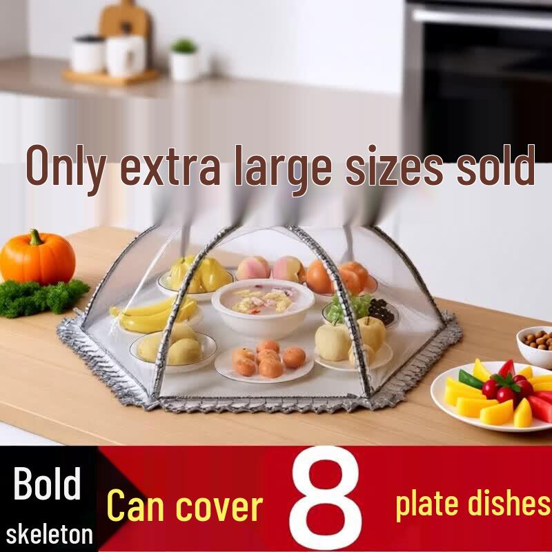 Foldable Square Food Cover with Iron Frame