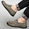 Men's Slip-On Soft Sole Breathable Shoes, Large Size, Spring/Autumn Style, Old Beijing Cloth, Beef Tendon Sole, Dad Driving Shoes