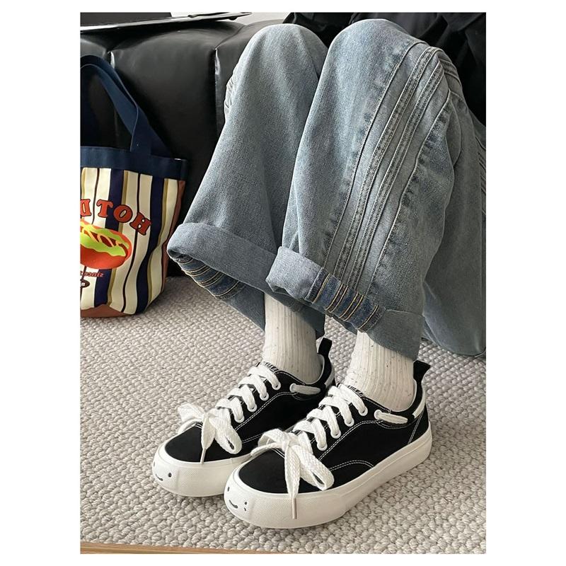 Classic Low Top Canvas Shoes Casual Lace Up Sneakers For Daily Wear