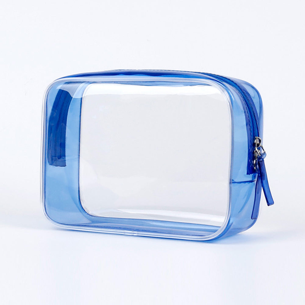 Geantă de depozitare pentru călătorie, pungi cosmetice din PVC impermeabile, huse transparente, capacitate mare, fermoar din plastic, geantă de spălare portabilă, pungă de machiaj