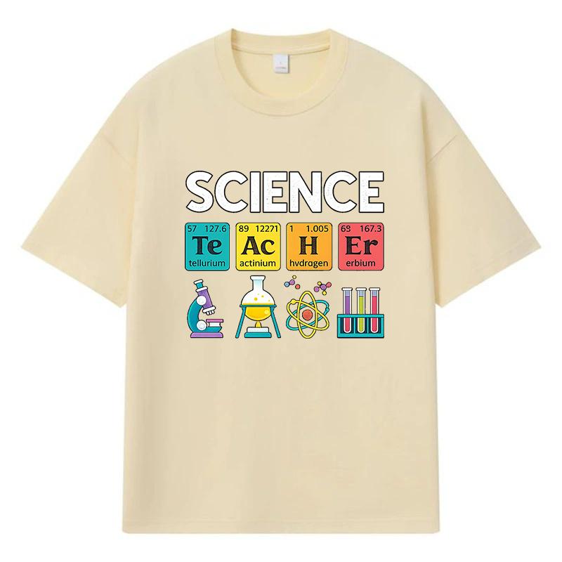 2026 Science Printed Graphic Streetwear Y2k Harajuku Clothes 100% Cotton T Shirt Casual Oversized Summer Men T-shirt