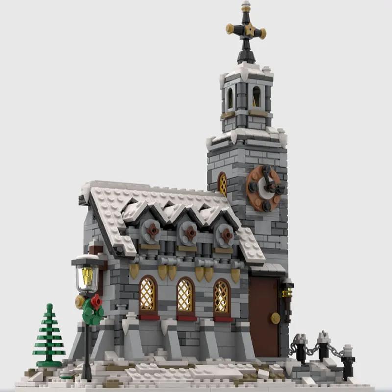 

Huazhi Building Blocks Christmas Winter Cottage Church Set Mosaic Building Street View Series Made PDF Guide by Email