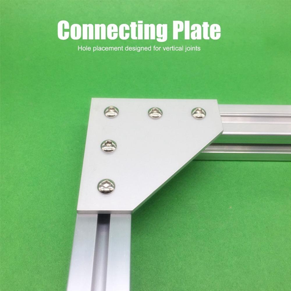 4pcs Outside Mounting L Shape Corner Bracket Right Angle Connection Bracket 3D Printer Frame