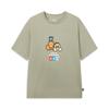Li Ning Basketball Collection T Shirts Men's Lime Gray Crew Neck Moderate Straight Fit AHSWE57-3