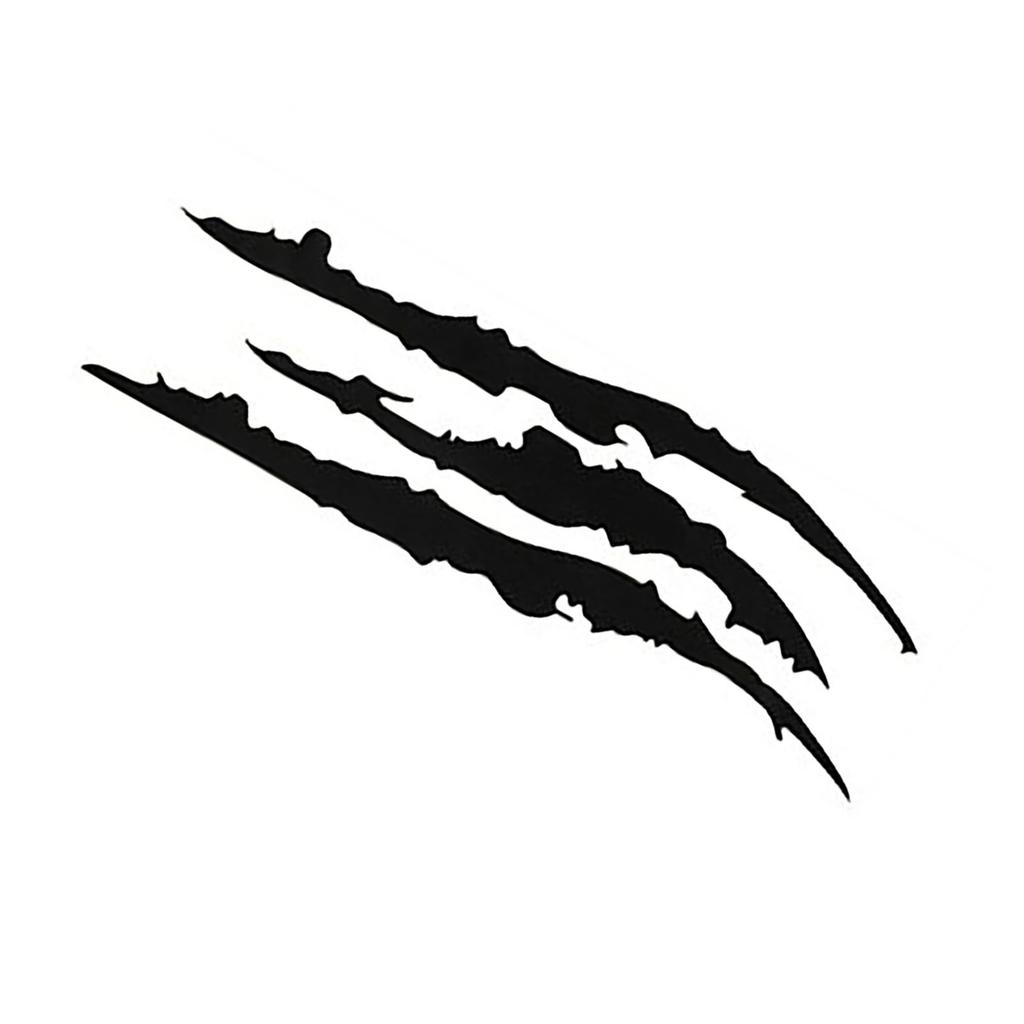 2 Pcs Claw Car Stickers Cool Unique 35cm Length Monster Claw Car Sticker for Headlights Hood Black