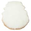 Irregular Imitation Wool Non-slip Carpet for Bedroom, Living Room, Sofa, and Bedside - Thickened & Washable.