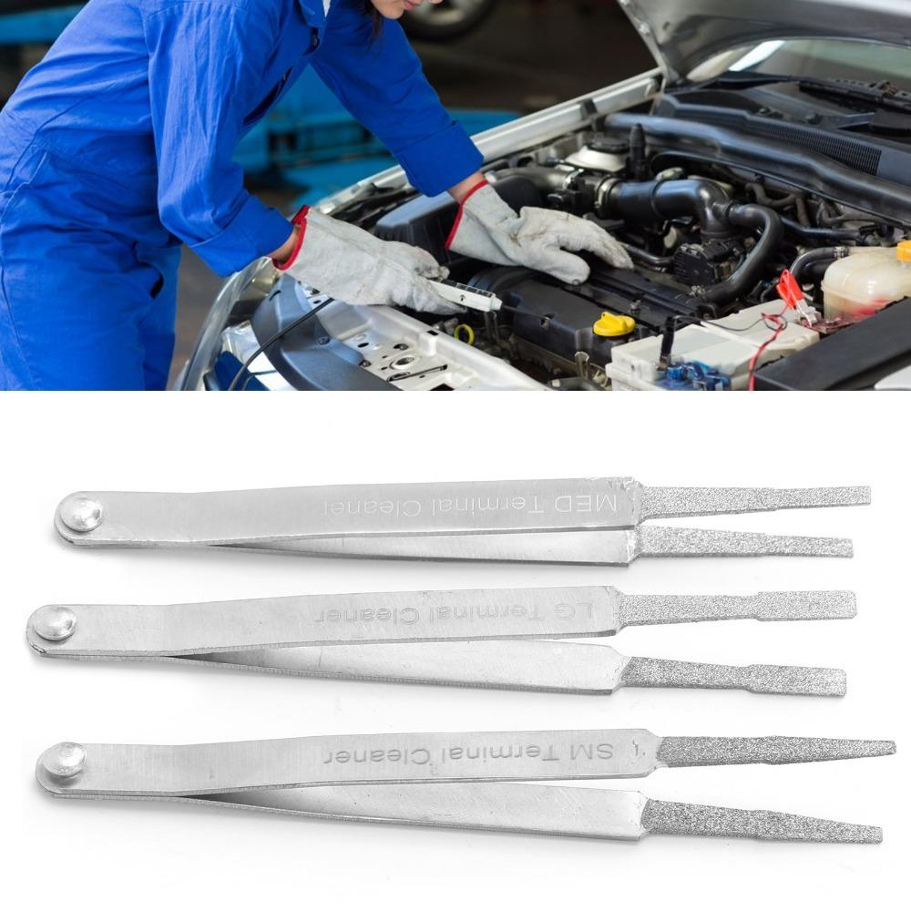 3PCS Diamond Abrasive Tip Terminal Cleaner Set Connector Cleaning Tool  Marine & Heavy Equipment