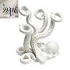 Artistic Table Ornaments 3D Printed Octopus Toothbrush Holder, Creative Space Saving Desk Organizer, Durable Makeup Brush Storage PLA Material Stable