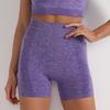 Summer High-Waisted Seamless Yoga Shorts for Running and Fitness