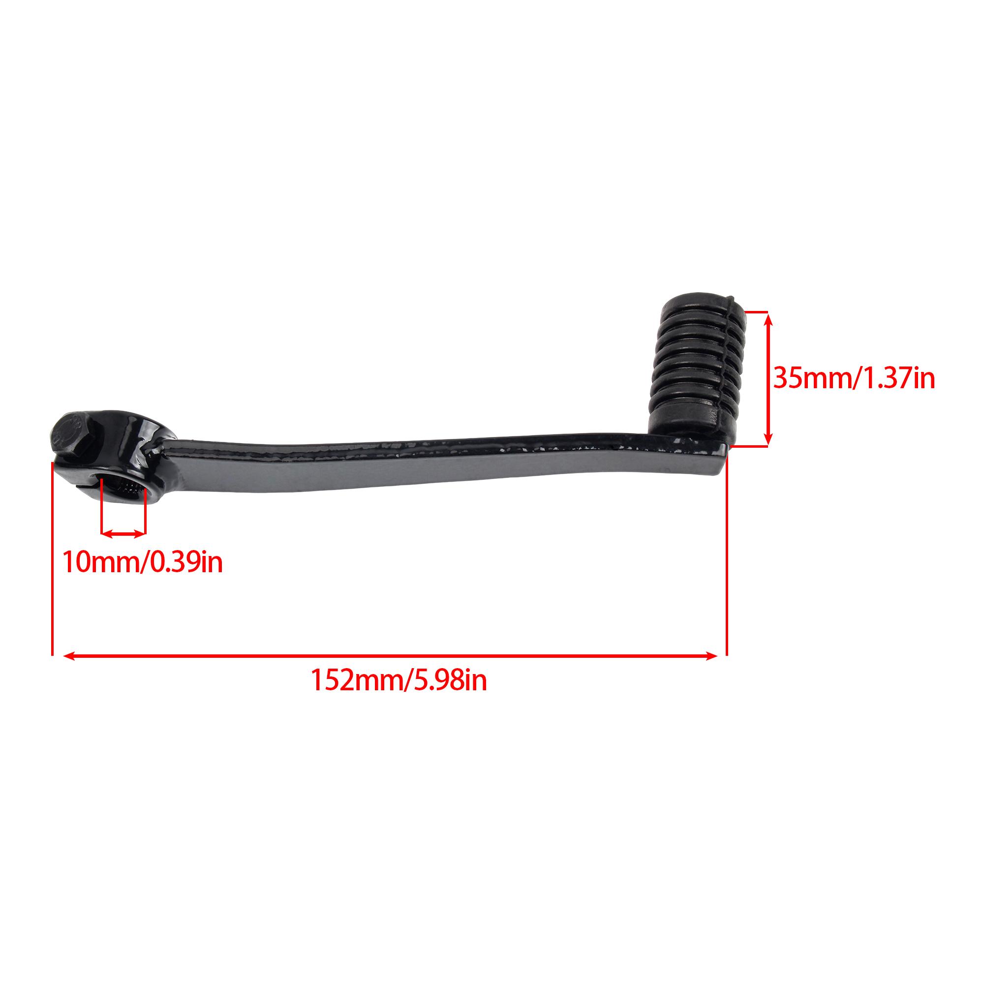 

Motorcycle Kick Start Lever 10mm Bore Foot Starter Pedal For Honda XL125 XL125S XR200 CT125 Dirt Bike Replacement Accessories чёрный
