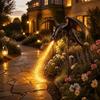 Resin Solar Dragon Fire Garden Light Solar Powered Solar Garden Light  for Lawn Yard Patio Decor