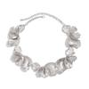 European & American Irregular Petal Necklace, Stylish Ins-Style Metal Alloy Flower Jewelry