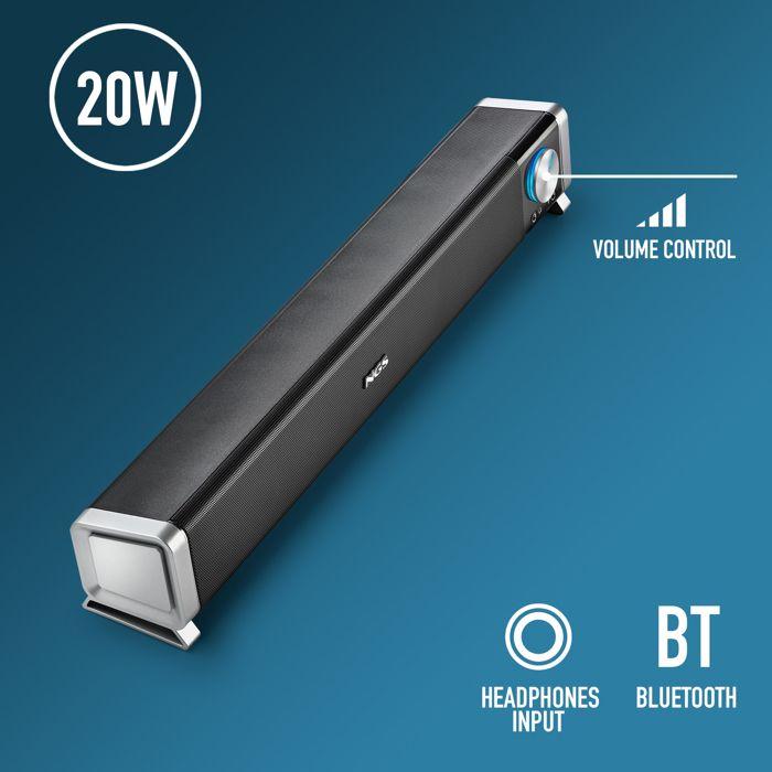 Barre De Son De NGS - Subway - 20W - Bluetooth - 2.0 - Noir
