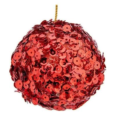 Christmas Balls - Ø 10 Cm - Plastic - Red - To Hang