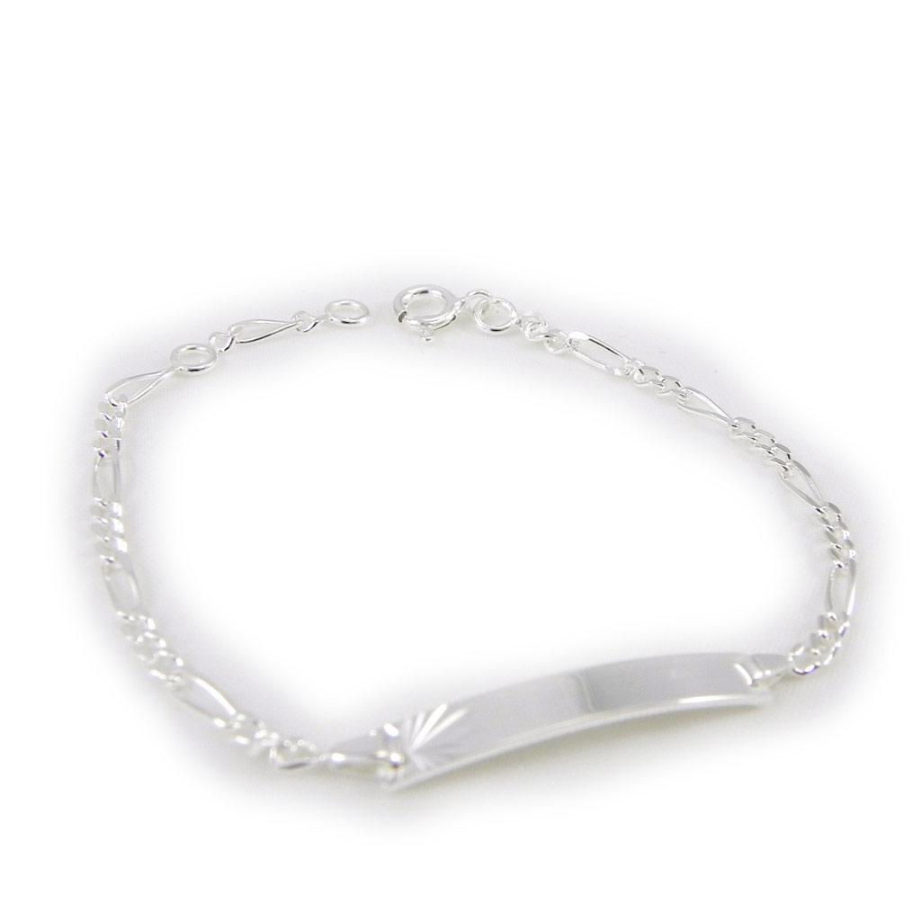 Les Trésors De Lily [G1726] - Silver Curb 'Bambino' - 24x3 Mm