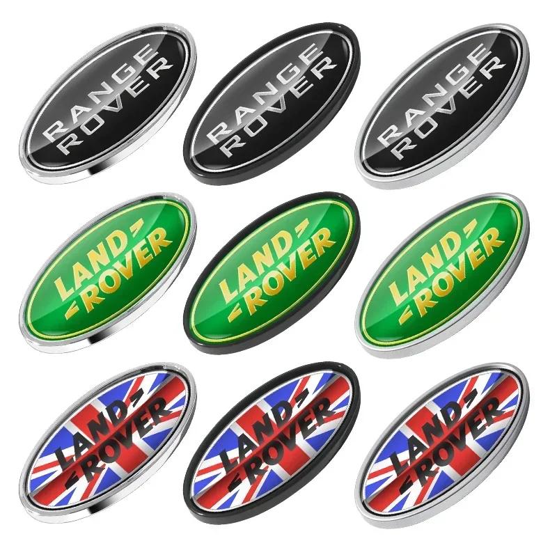 85mm/91mm 3D Logo Land Rover Badge Car Front Grille Emblem Rear Trunk Sticker For Land Range Rover Discovery Evoque Defender XS1