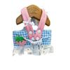 Pet Blue Grid Breathable Strap Hamesses Traction Outward Rope Comparison Bear Teddy Marzis Cat Strawberry Set Chest Back