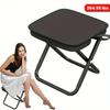 1pc Portable Folding Iron Alloy Stool, Square Outdoor Picnic, Camping, Fishing Chair, Durable, Heavy-Duty 264.55 lbs Capacity,