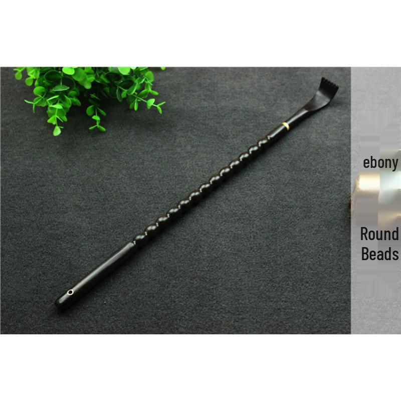 Ebenholz-Rückenkratzer mit Edelstahl - Juckreizlinderung für den ganzen Körper