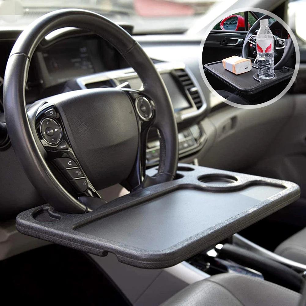 Portable Car Laptop Computer Desk Mount Stand Eat Work Car Steering Wheel Dining Table Bracket Drink Food Coffee Tray Board