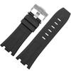 Für AP 15703 Armband Gummi-Uhrenarmband 28mm Schwarz Wasserdicht, Schweißbeständig und Verschleißfest Armband Herren