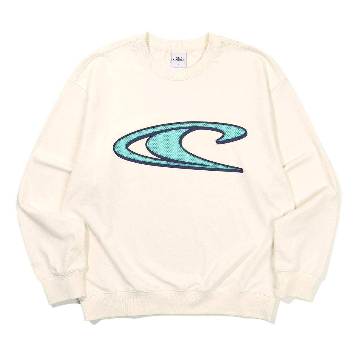 O Neill Men S Wave Sweatshirt Omftn1053-103 Cream/00L