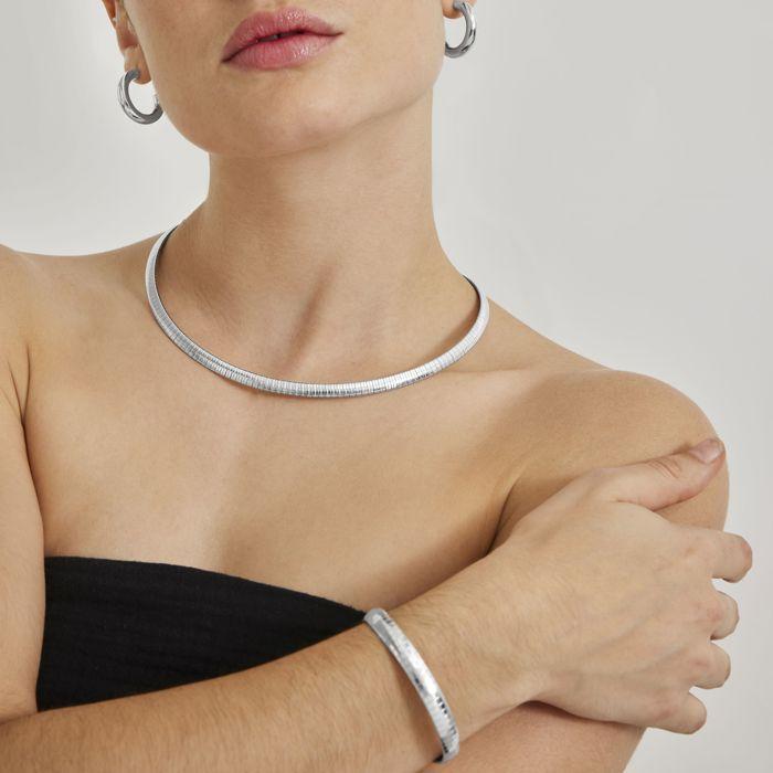 Bracelet Luxenter Fini En Rhodium - Yla