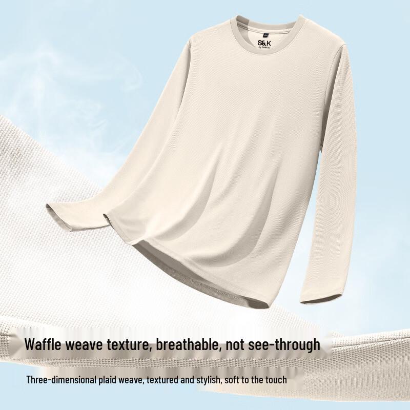 Baleno Men's Waffle Knit Long-Sleeve T-Shirt