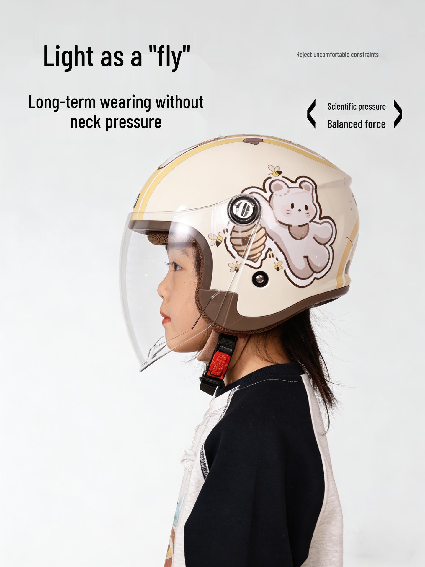 

Taiwan JEF Kids 3C Cartoon Safety Helmet: Winter Warmth, 3/4 Coverage, Class A PICC, All Seasons. XL
