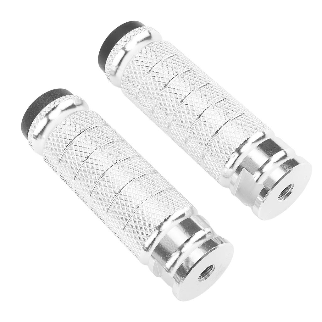 M8 Motorcycle Foot Pegs Anti Skid Rearsets Foot Rest Brake Footpeg Pedals Aluminium Alloy Universal for Bicycle Bike