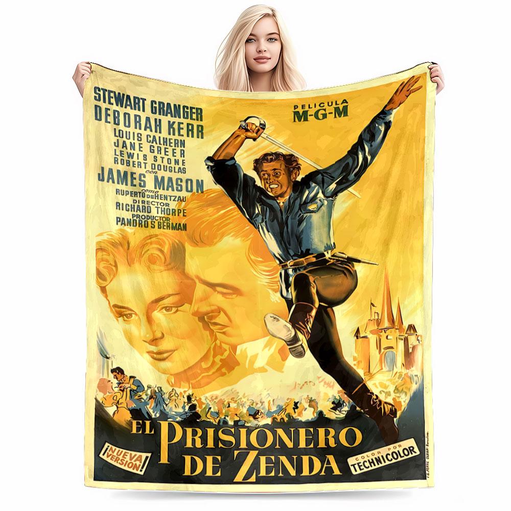 Vintage Movie Poster Blanket for all seasons blanket lunch break throw gift