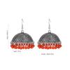 Bohemian Exotic Rhinestone Tassel Necklace & Earrings Set In Antiqued Alloy