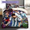 Messi Pattern Bedding Home Decoration Birthday Gift (1 * duvet cover + 2 * pillowcase, without core)