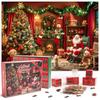 Blind Box 24 Days Advent Calendar 2025 Christmas Gifts Puzzle Santa Claus Snowman Mystery Boxes for Adults Kids Puzzles Toys