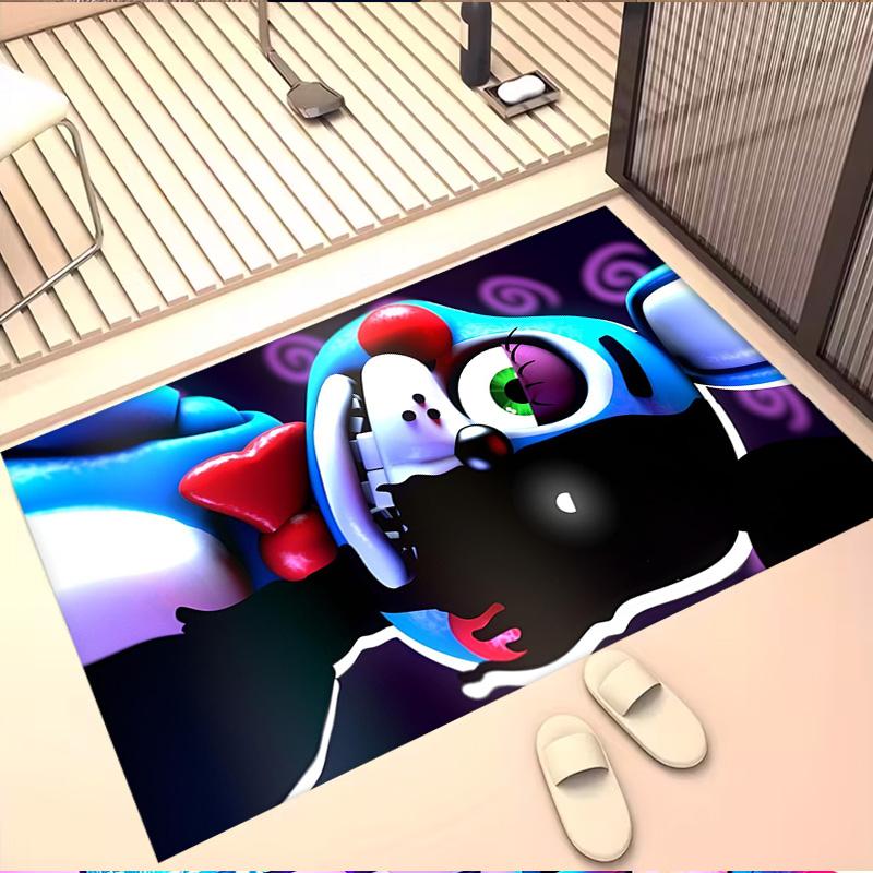 Five Nights at Freddy's Druckteppich, Waschbarer Bodenteppich, Für Eingangsbereich Schlafsaal Waschküche Büro Arbeitszimmer, Heimdekoration Geburtstag Weihnachtsgeschenk