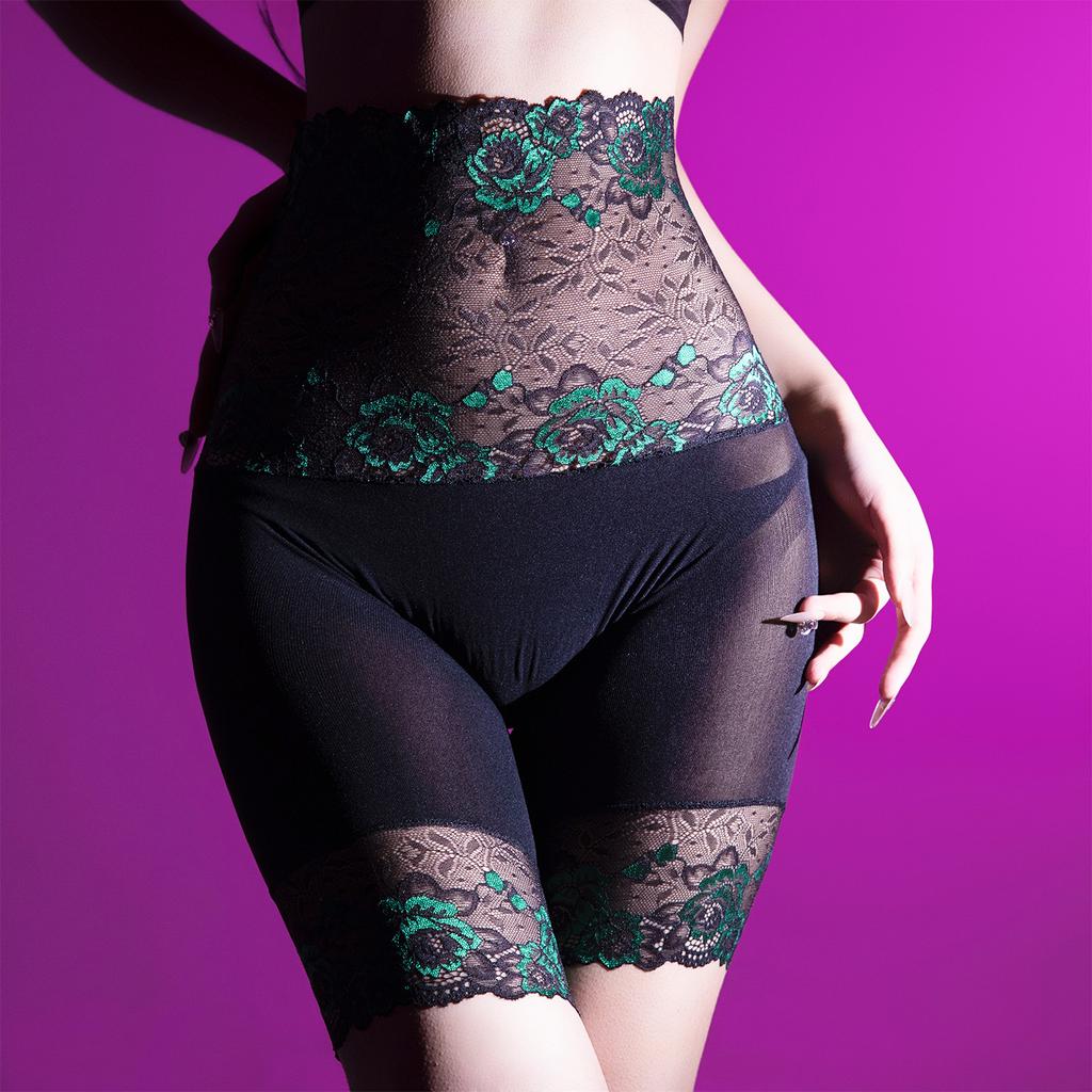 12 Velvet Seamless Deep Crotch Lace Panties Sexy High Waist Tummy Control Tight Seamless Crotch Plus Size Boxer Briefs