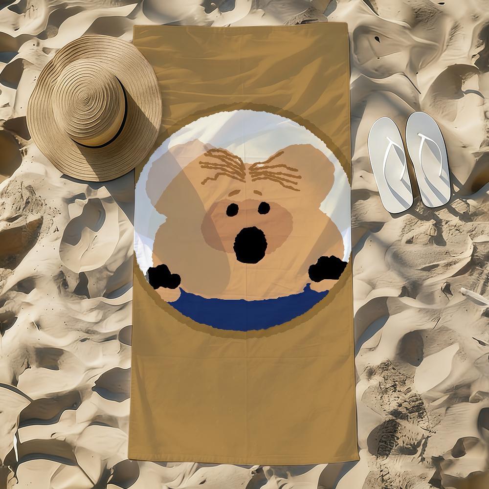 Towel Beach Towel Oversized Cute Quick Dry Towel D-Dinotaeng Korea Absorbent Soft Swim BeachTowels for Men Women