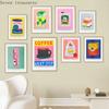 Japanese Pineapple Juice Coffee Watermelon Color Canned Wall Art, Nordic Poster Packaged Print Picture, Living Room Decor