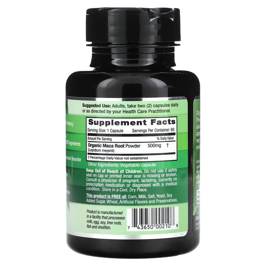 Emerald Laboratories, Maca Root, 500 mg, 60 Veggie Capsules