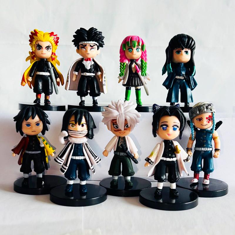 Demon Slayer Kimetsu No Yaiba Pvc Figure Set With Assembly For Anime Collectors And Cake Decor