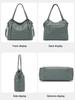 Zency Fashion Women Shoulder Bag 100% Genuine Leather Hobo Bag