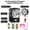 Interruptor de Pressão para Compressor de Ar 4 Portas 135-175 PSI 20 Amperes Interruptor de Desligamento Seguro para Compressor de Ar Peças de Reposição para Compressor de Ar