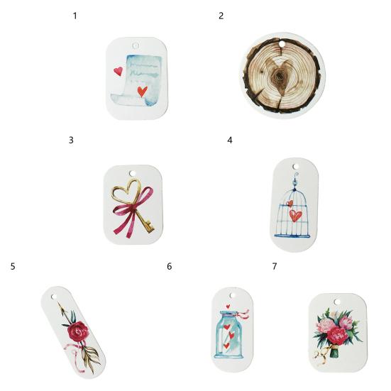 50 Pcs Gift Hanging Apply Decorations Labels Easy To Exquisite Workmanship Paper Hanging Tag Pendant
