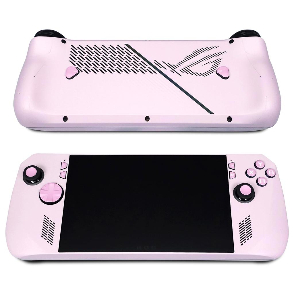 Rog Ally X Matte Skin, Pink Edition, a full-wrap matte vinyl skin for Rog Ally X (designed by POP SKIN)